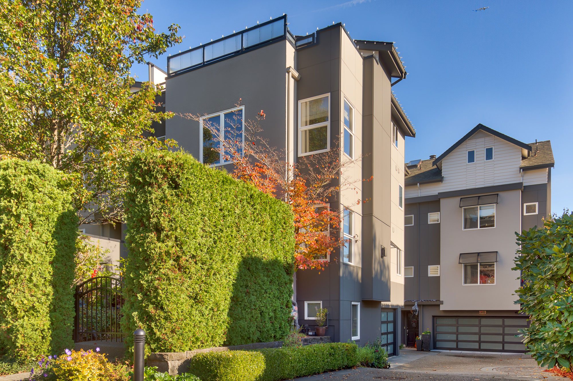 Condo units with a fresh exterior installed by Exterior Crew, LLC in Seattle, WA